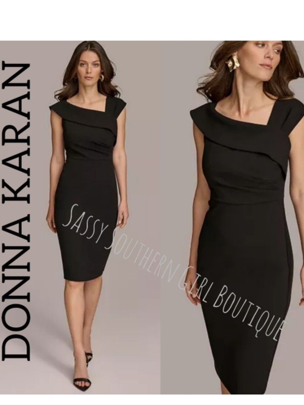 🆕⭐ Donna Karan Black Label Black Sheath Dress